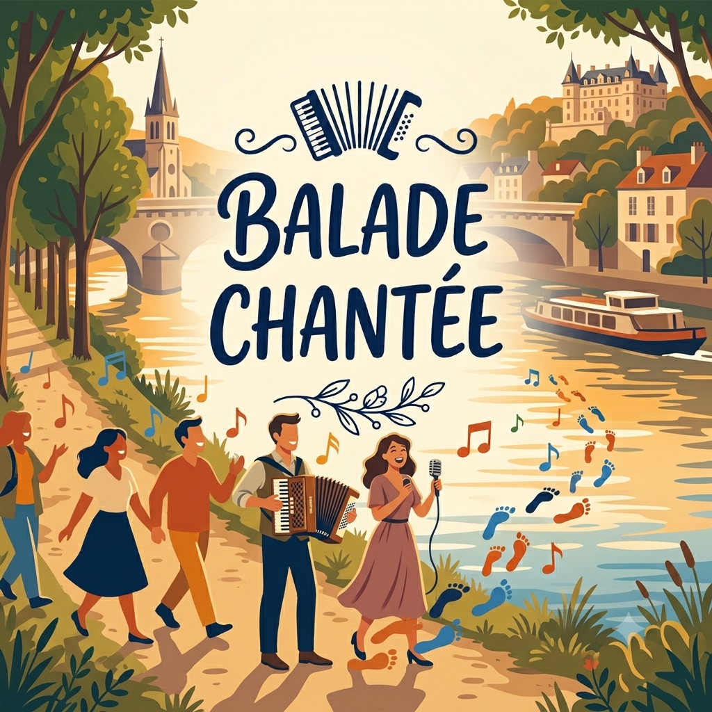 Affiche Balade chantée en bord de seine dimanche 6 septembre 2026 au pecq - l'Alpicoise